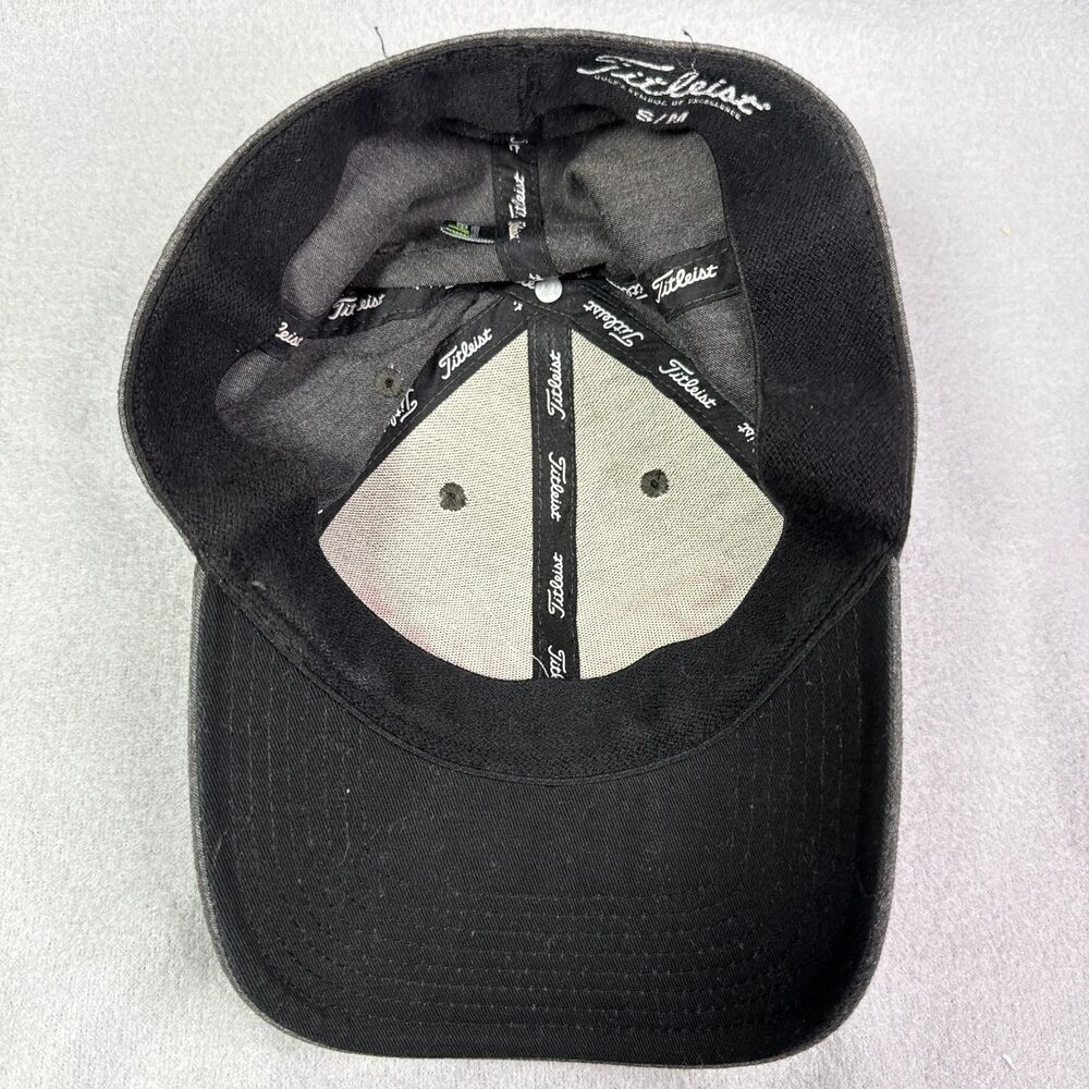Titleist A-Flex Golf Hat S/M Gray Orange Script Stretch Fit Cap Old Money Preppy - Picture 4 of 6
